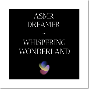 ASMR Dreamer Whispering Wonderland Wellness, Self Care and Mindfulness Posters and Art